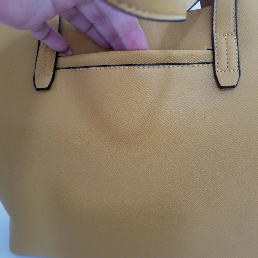 LONDON FOG YELLOW JOSEPHINE TOTE - Picture 7 of 10